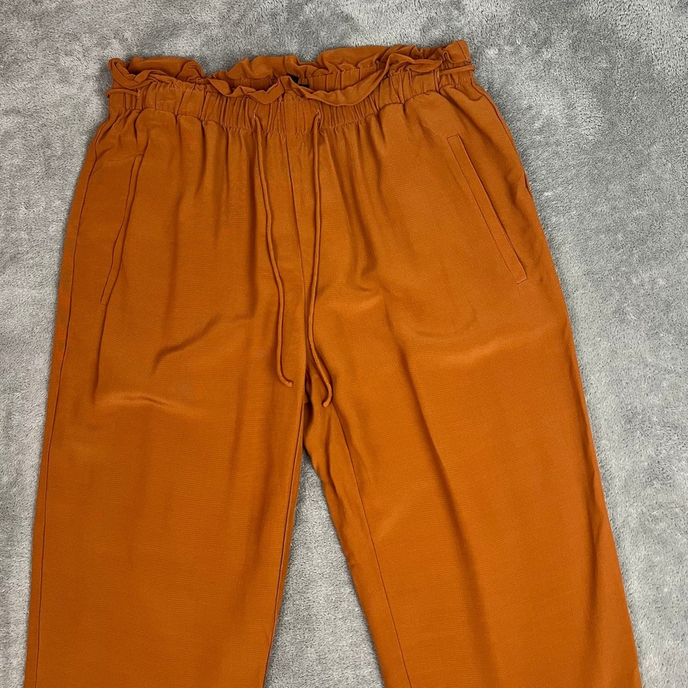 Eileen‎ Fisher Tencel Viscose Crepe Pants Womens XS Orange Sustainable - Picture 2 of 8
